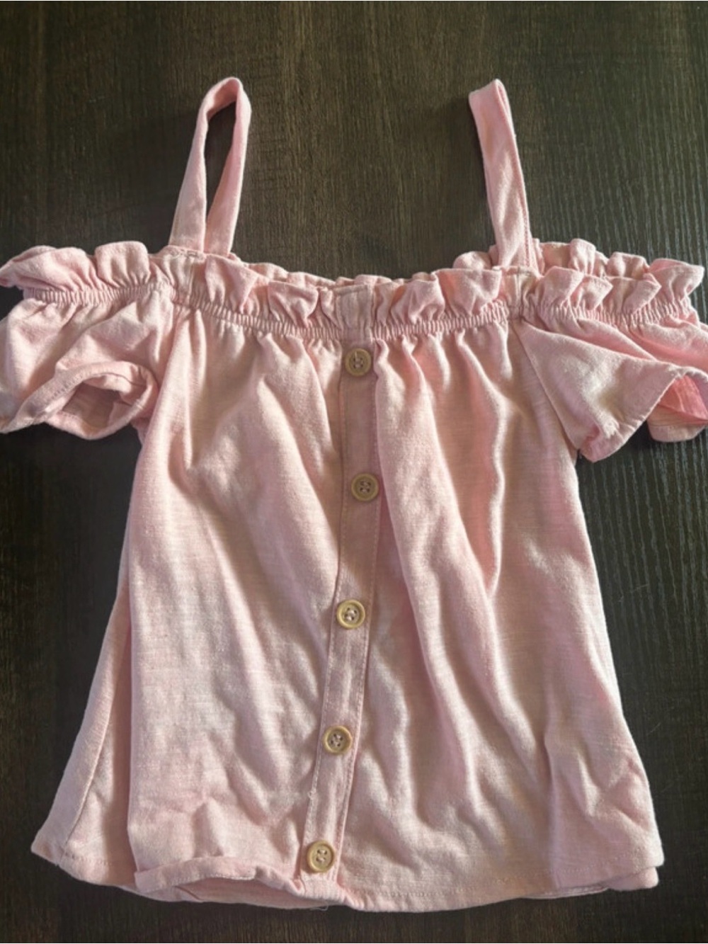 Freestyle Revolution Light Pink Ruffled Off-Shoulder Tank Top